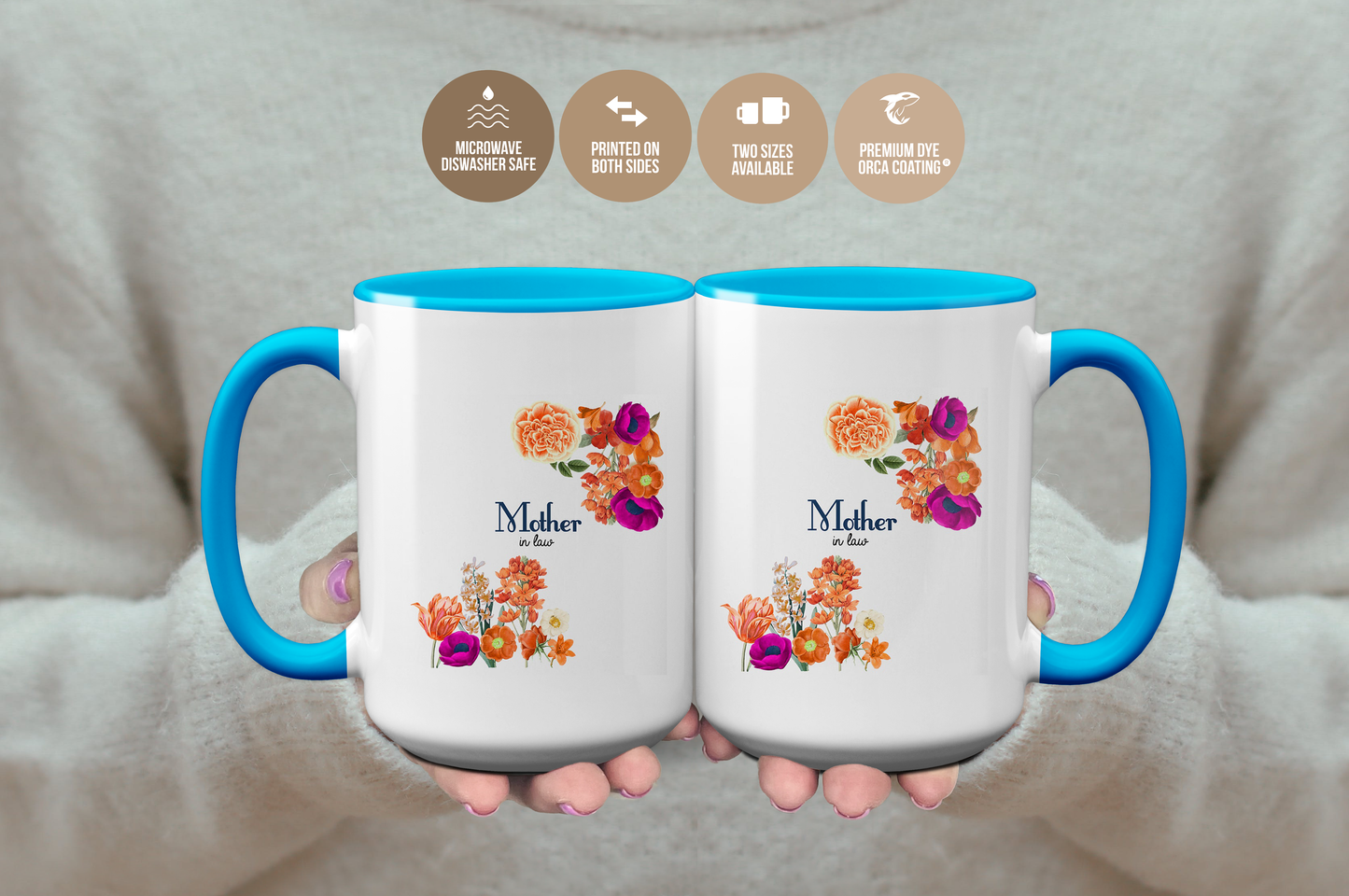 Floral Mother In Law Mug