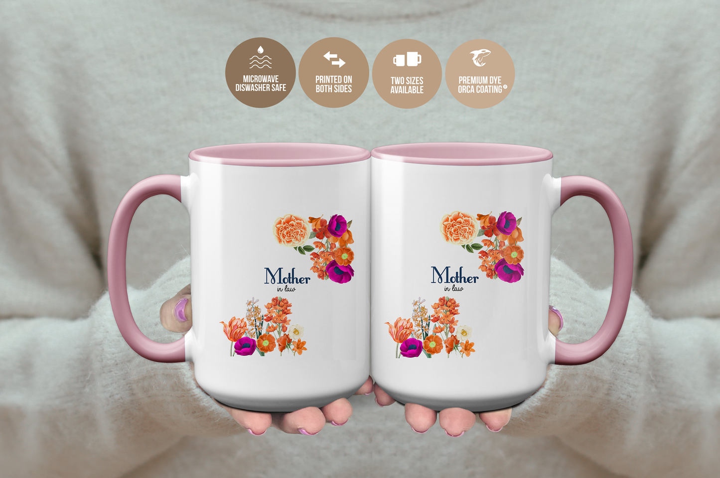 Floral Mother In Law Mug