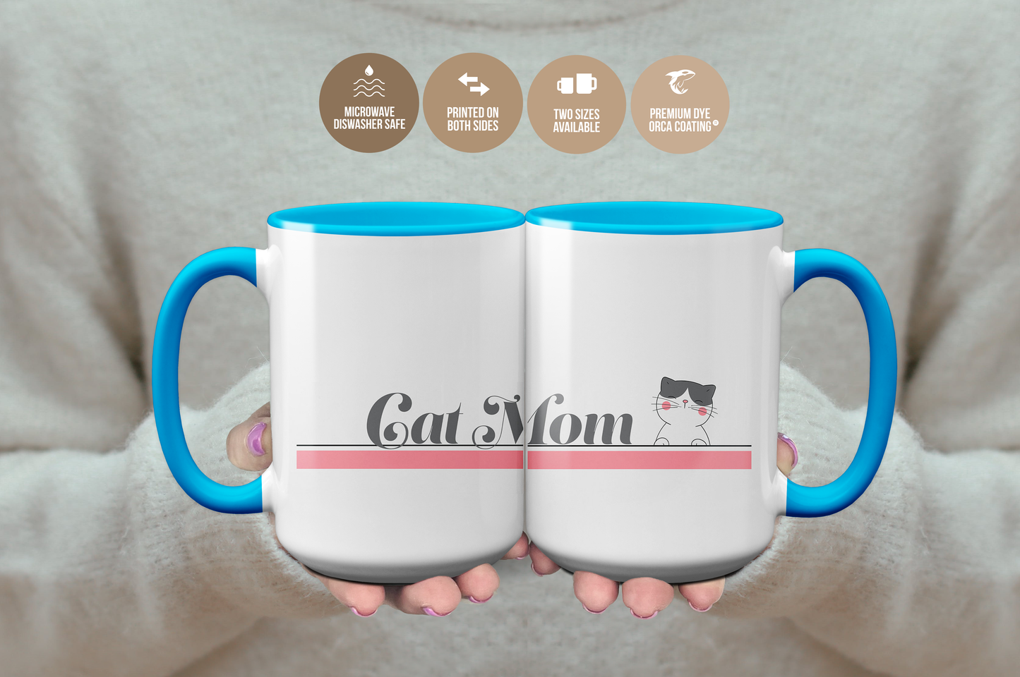 Cat Mom Mug Gift For Cat Lovers