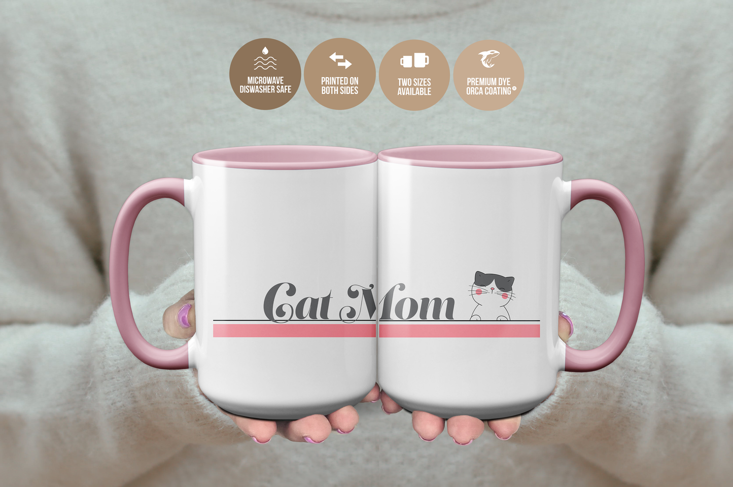 Cat Mom Mug Gift For Cat Lovers