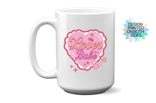 Fun "Lover Babe" Heart Valentineās Day Mug