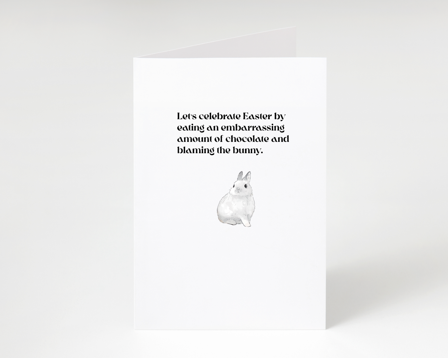 Funny "Blame the Bunny" Easter Card