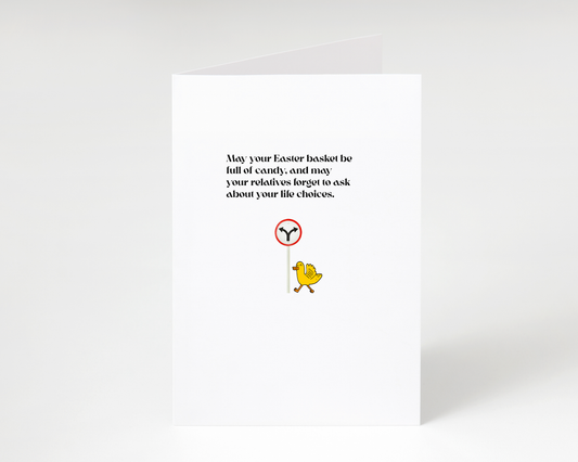 Funny "Candy and Life Choices" Easter Card