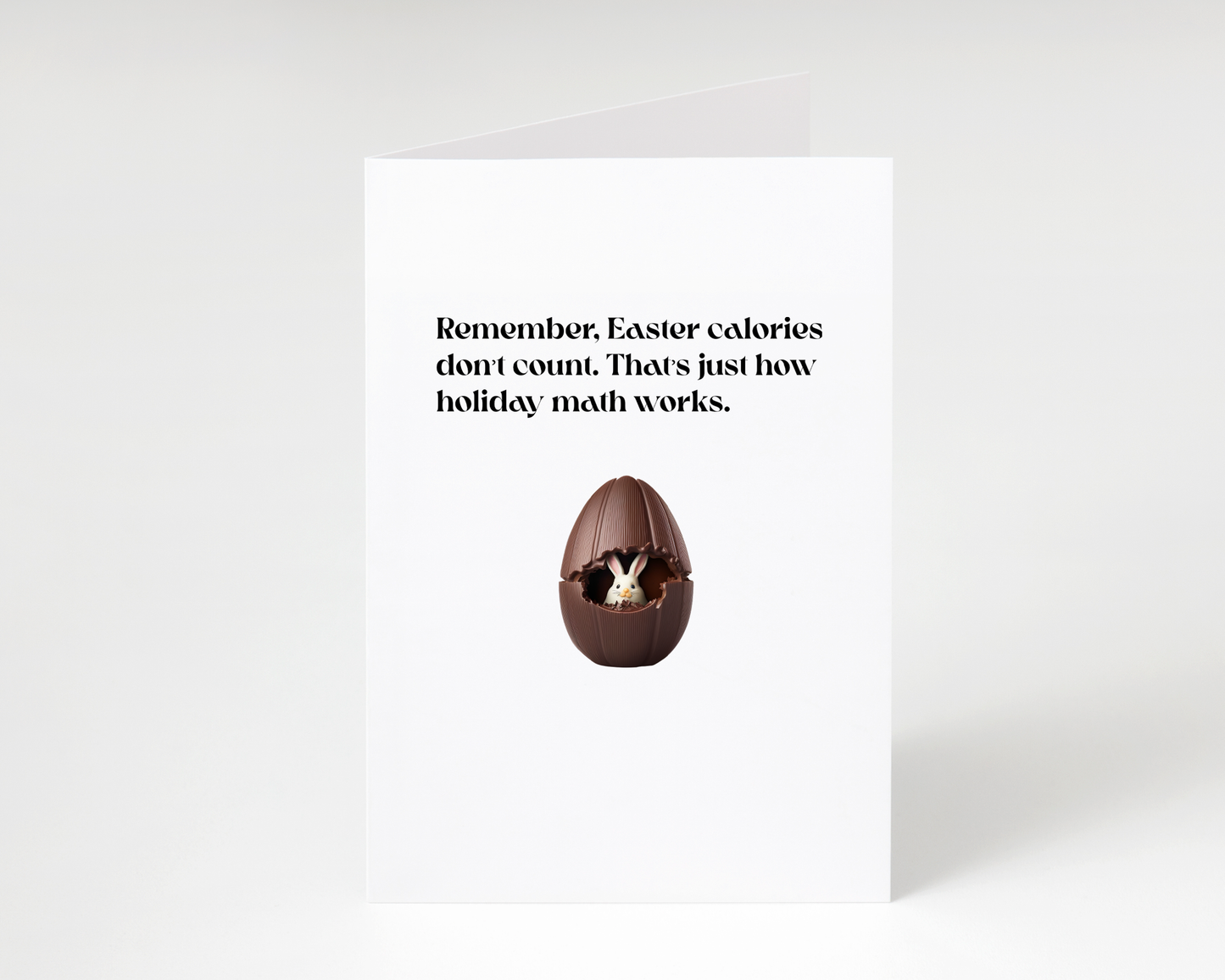 Funny "Easter Calories Don't Count" Easter Greeting Card