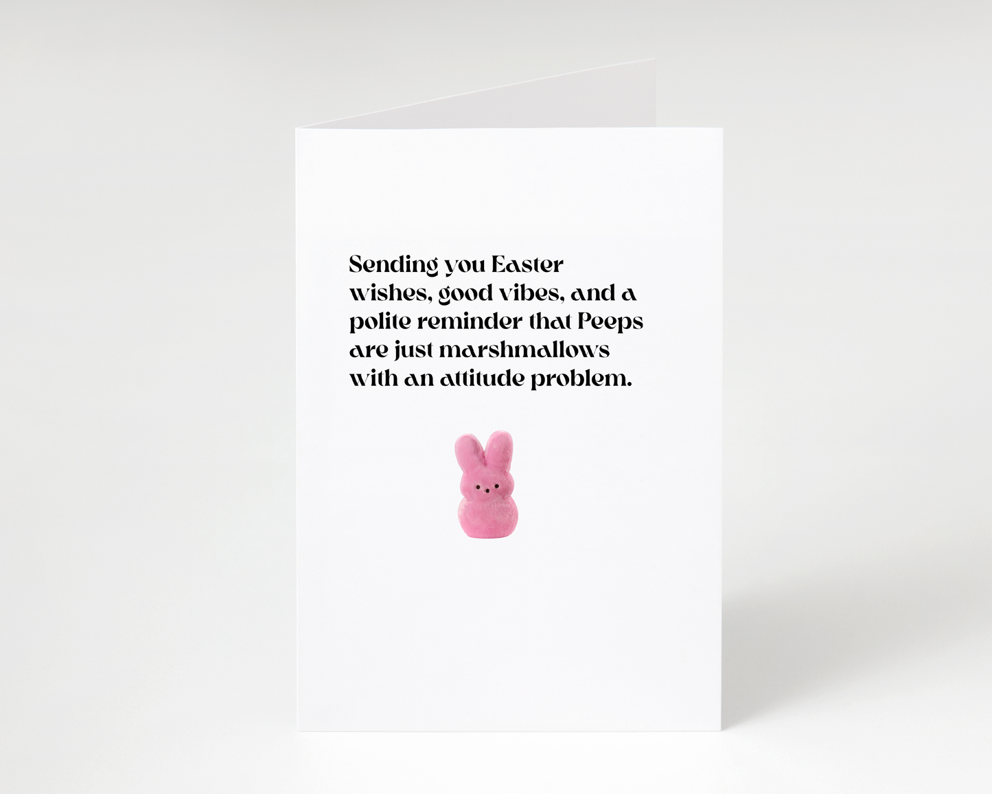 Funny "Peeps Attitude Problem" Easter Card