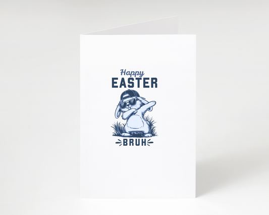 Funny "Happy Easter BRUH" Easter Card