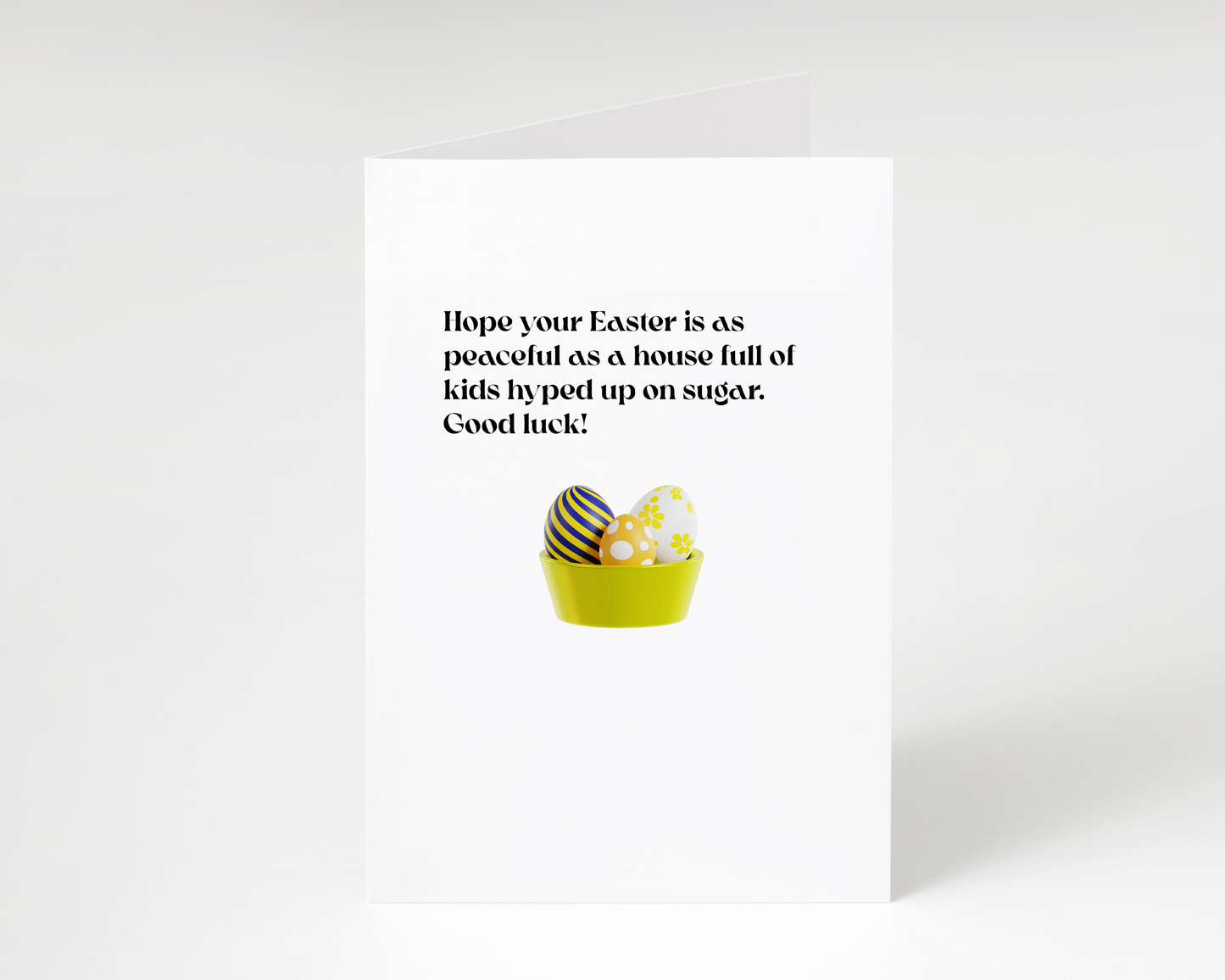 Funny "Kids Hyped Up On Sugar" Easter Card