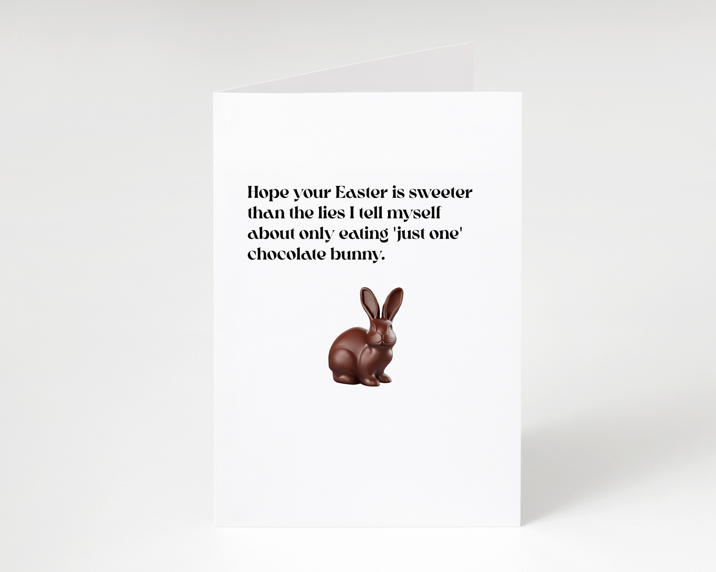 Funny "Chocolate Bunny" Easter Card