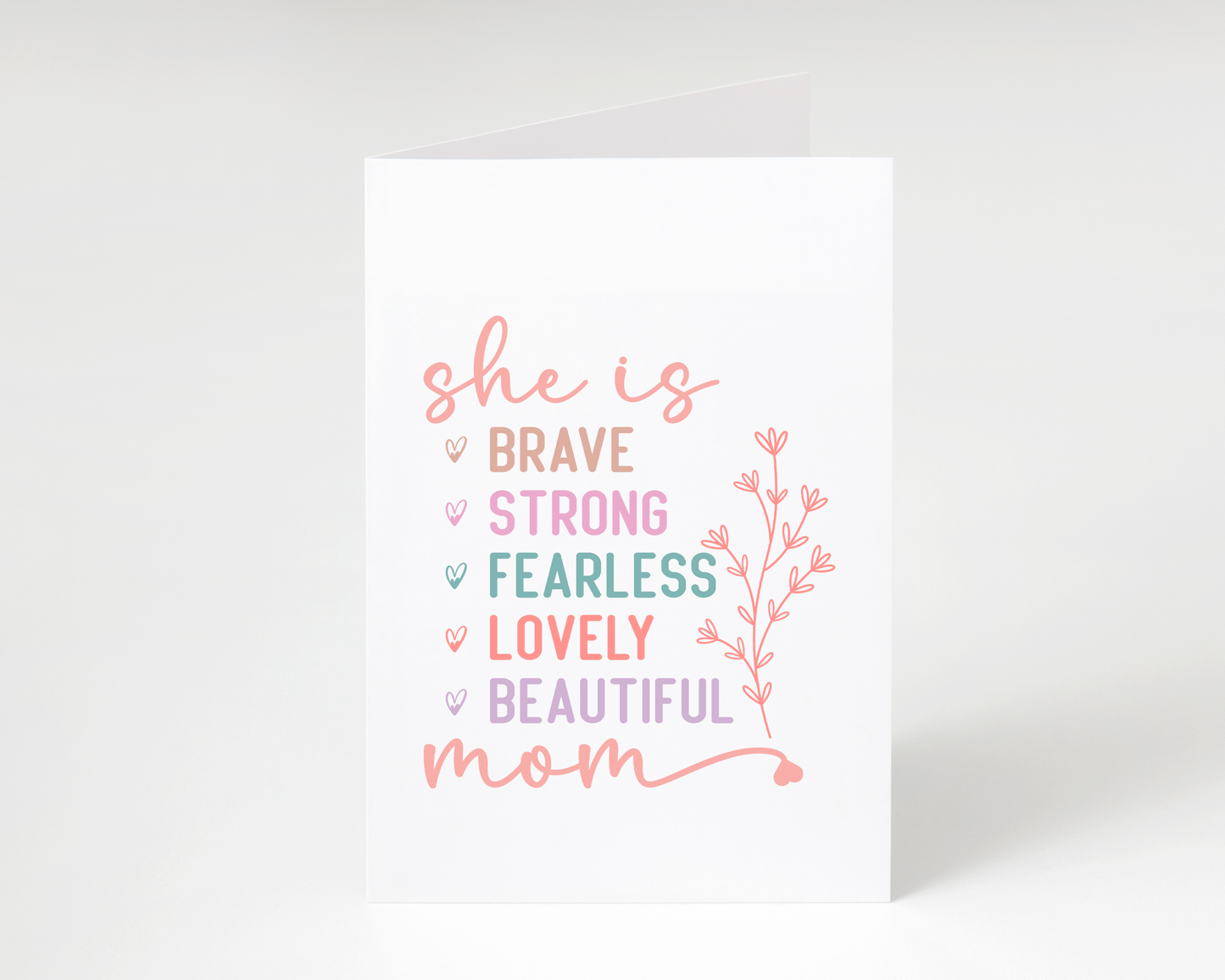 Happy Mother's Day "She Is...." Affirmations Card