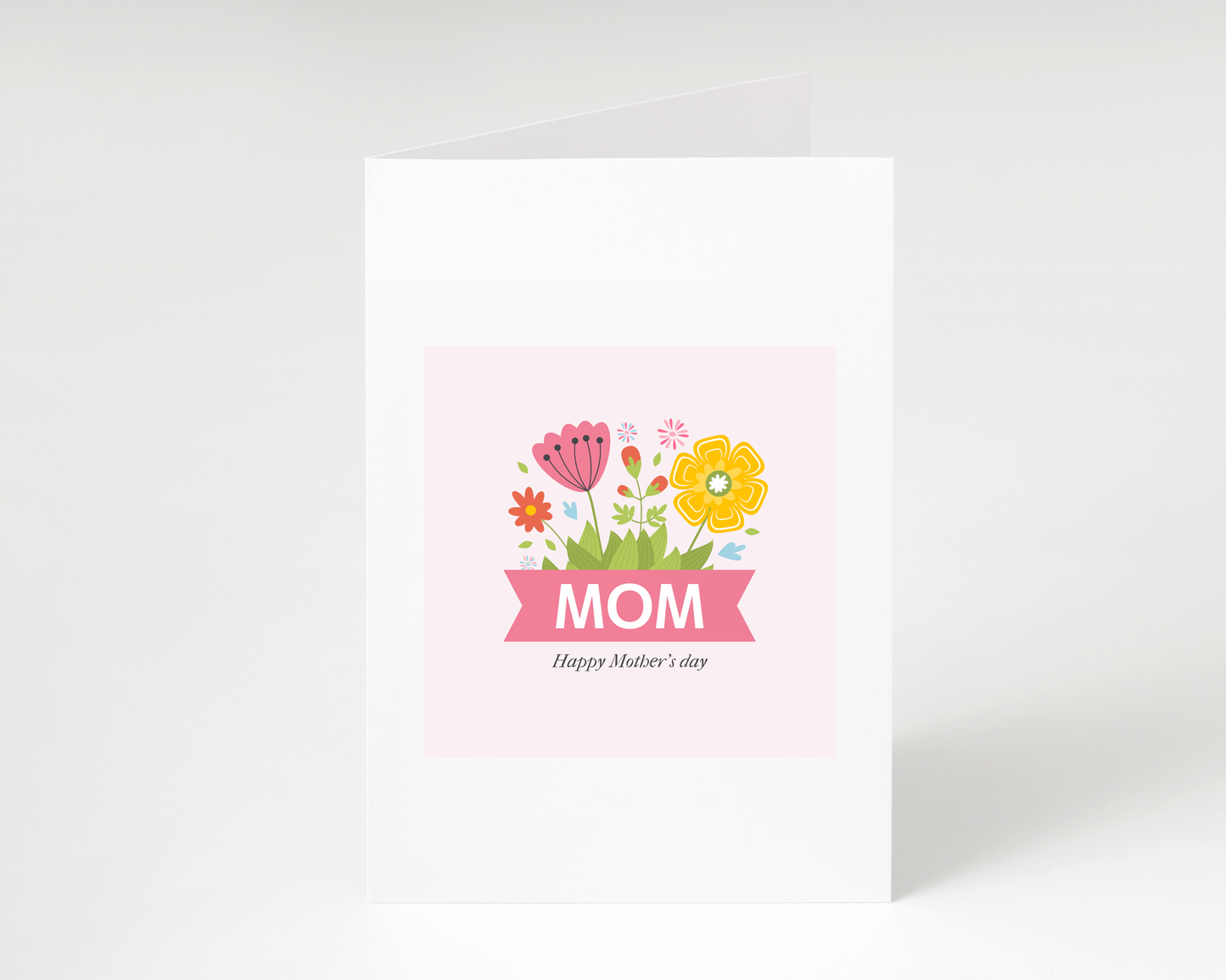 Pretty "Mom, Happy Mother's Day" Card