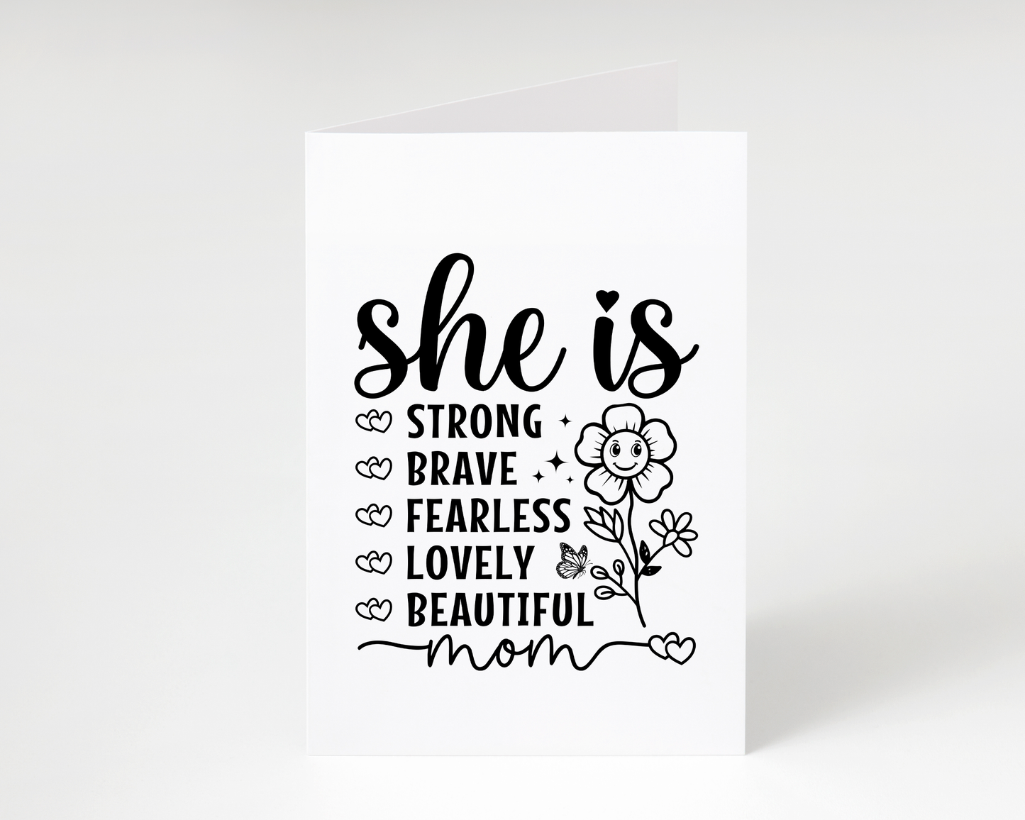 Happy Mother's Day "She Is Strong, Brave.." Card