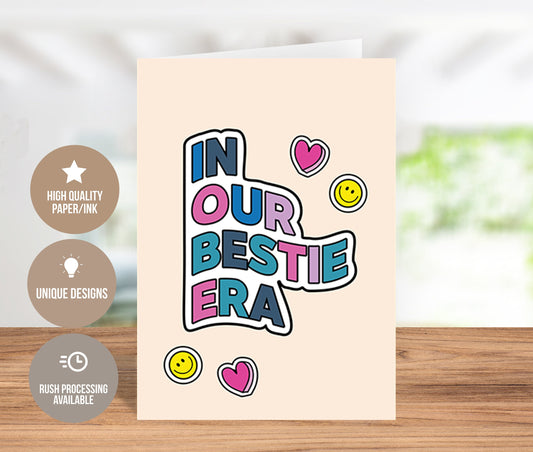 In Our Bestie Era Greeting Card