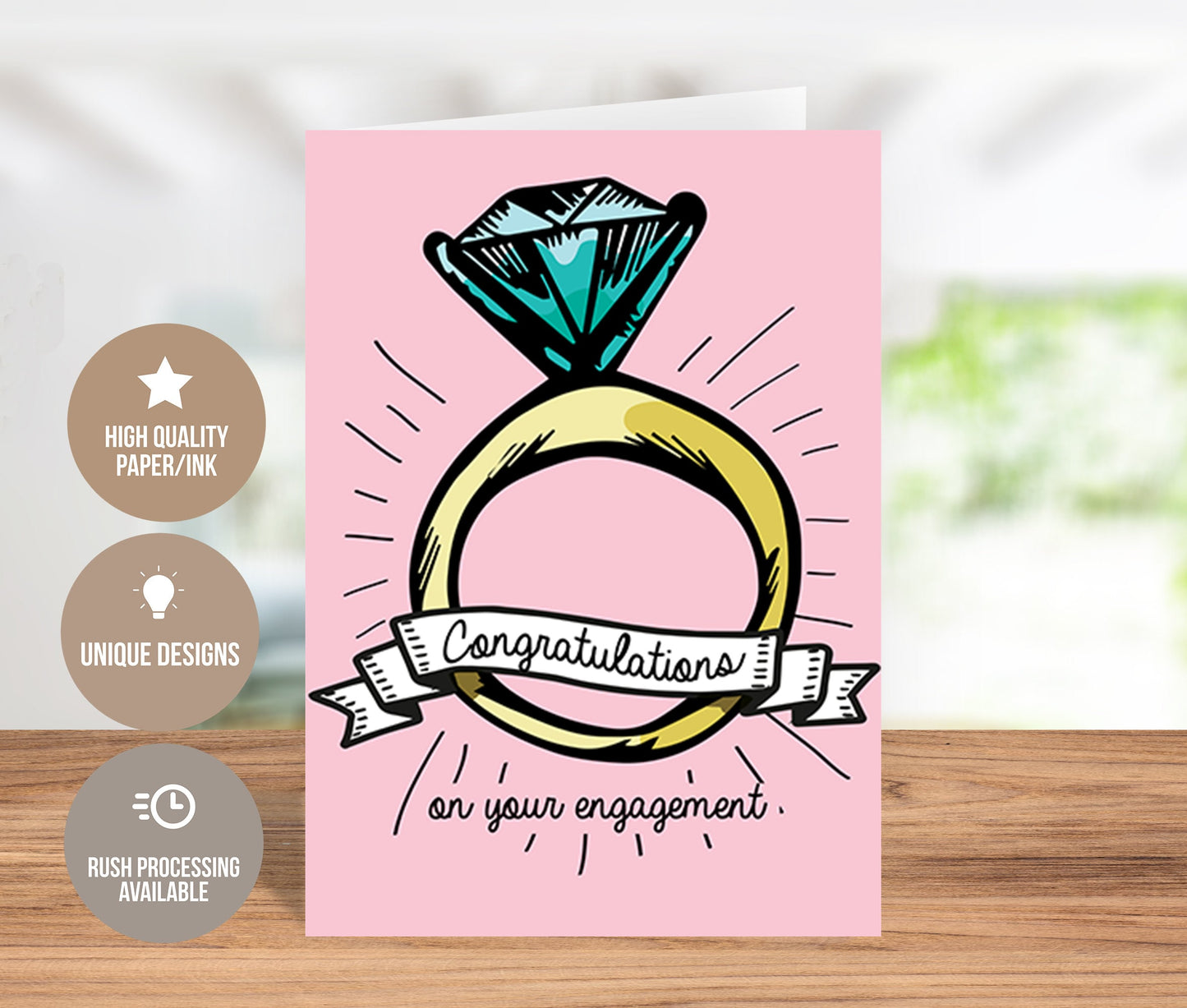 Congratulations On Your Engagement Greeting Card