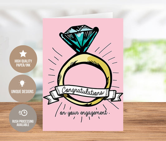Congratulations On Your Engagement Greeting Card