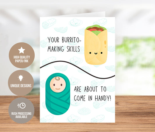 Funny Pregnancy Announcement Greeting Card