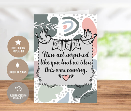 Surprise Birthday Party Card