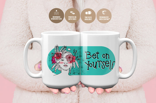 Bet On Yourself' Inspirational Mug