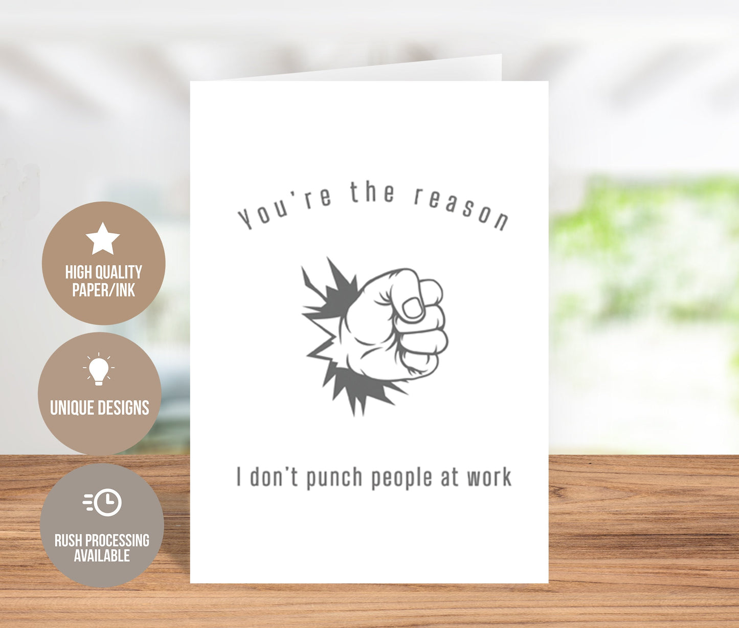 Funny Colleague Appreciation Card
Hilarious Greeting Card
Work Anniversary
Birthday
Expressing Gratitude
High-Quality Cardstock
Glossy Finish
Witty Design
Playful Message
Support and Camaraderie