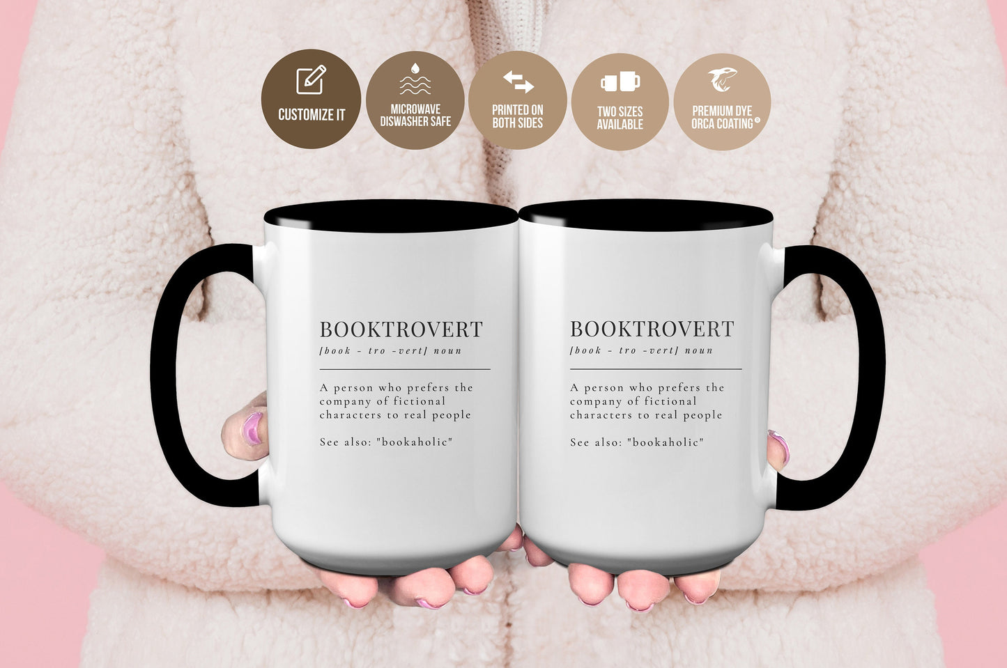 Booktrovert Definition Minimalistic Gift