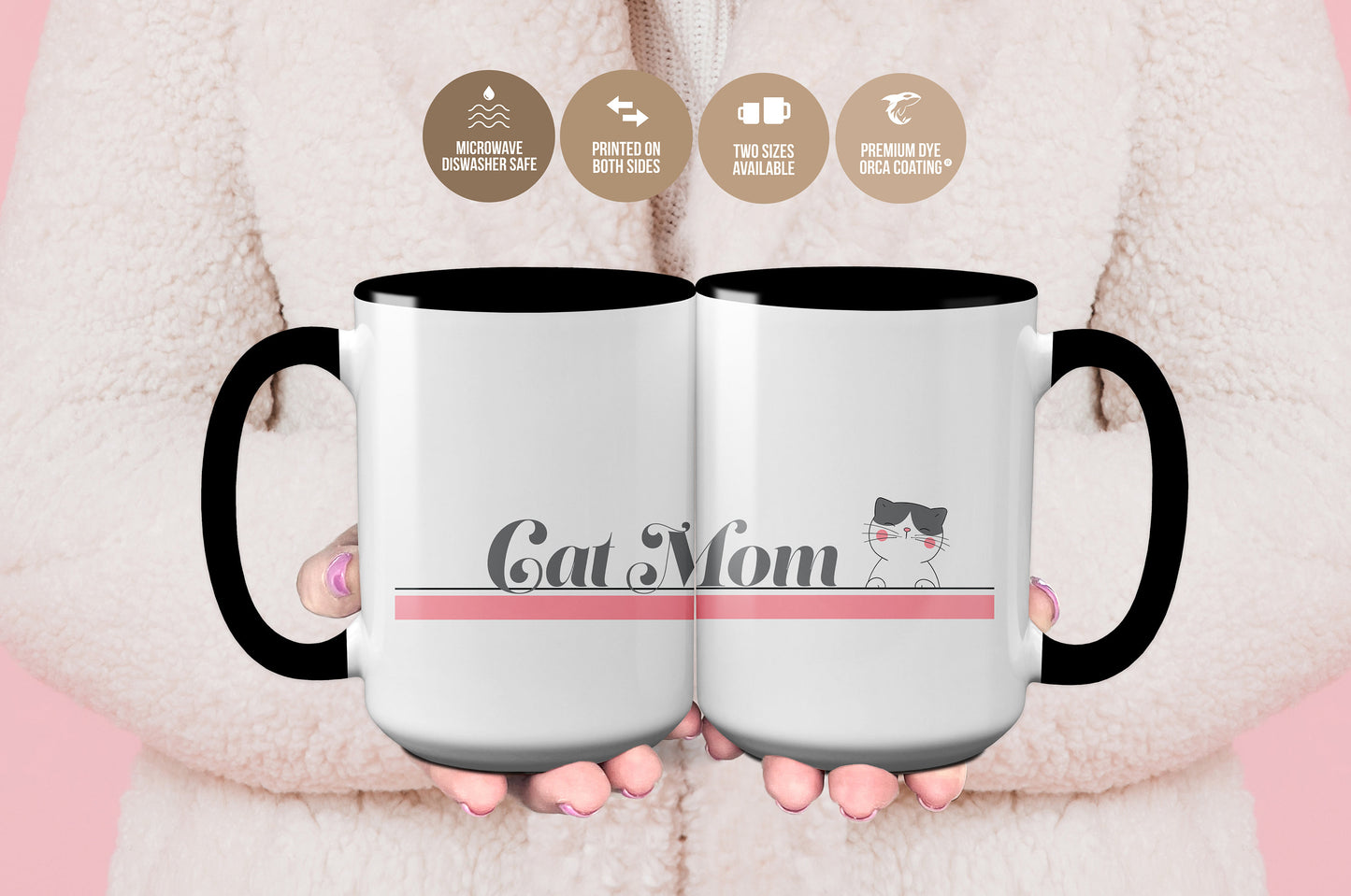 Cat Mom Mug Gift For Cat Lovers