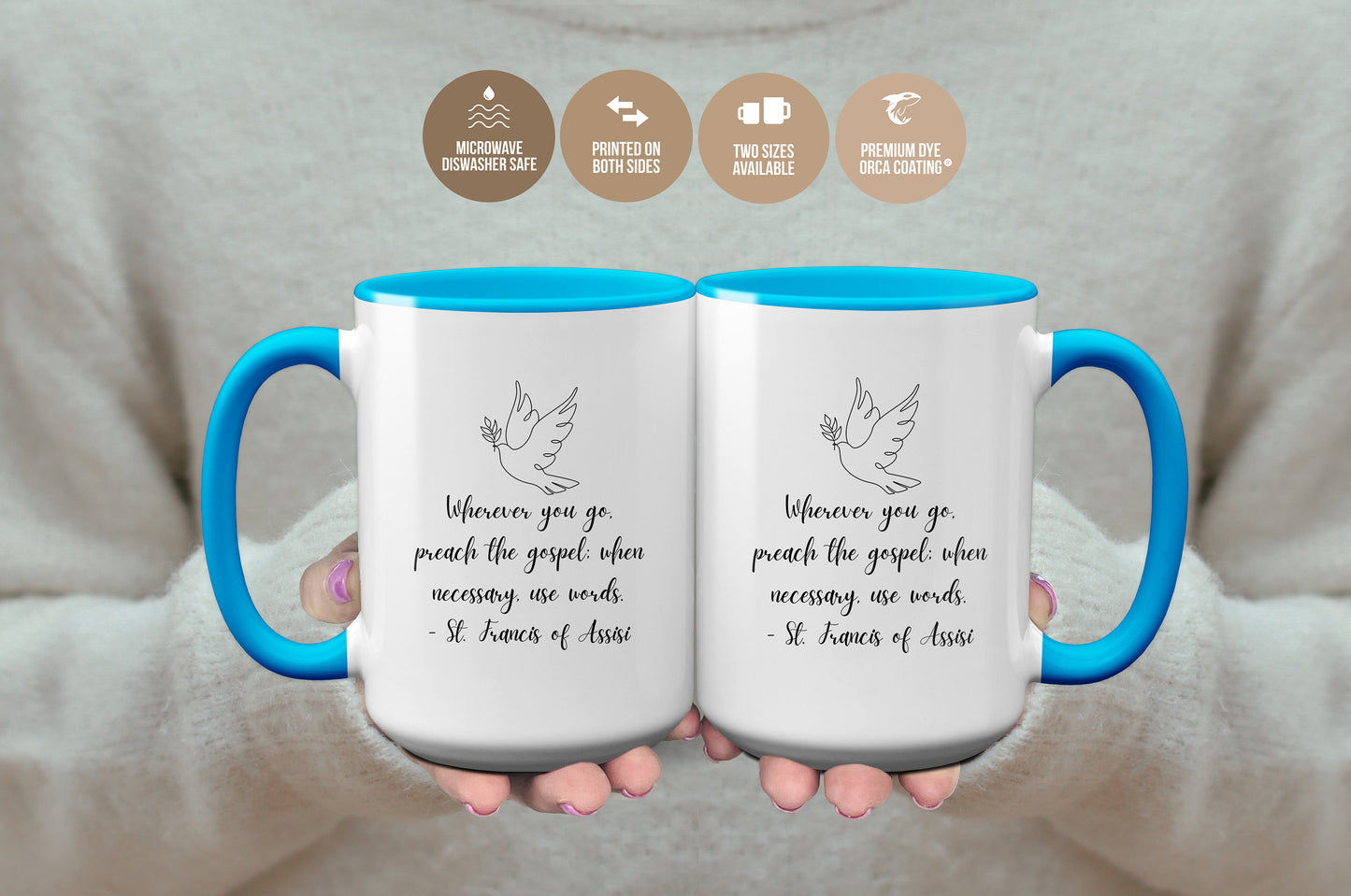 St. Francis Quote Religious Mug