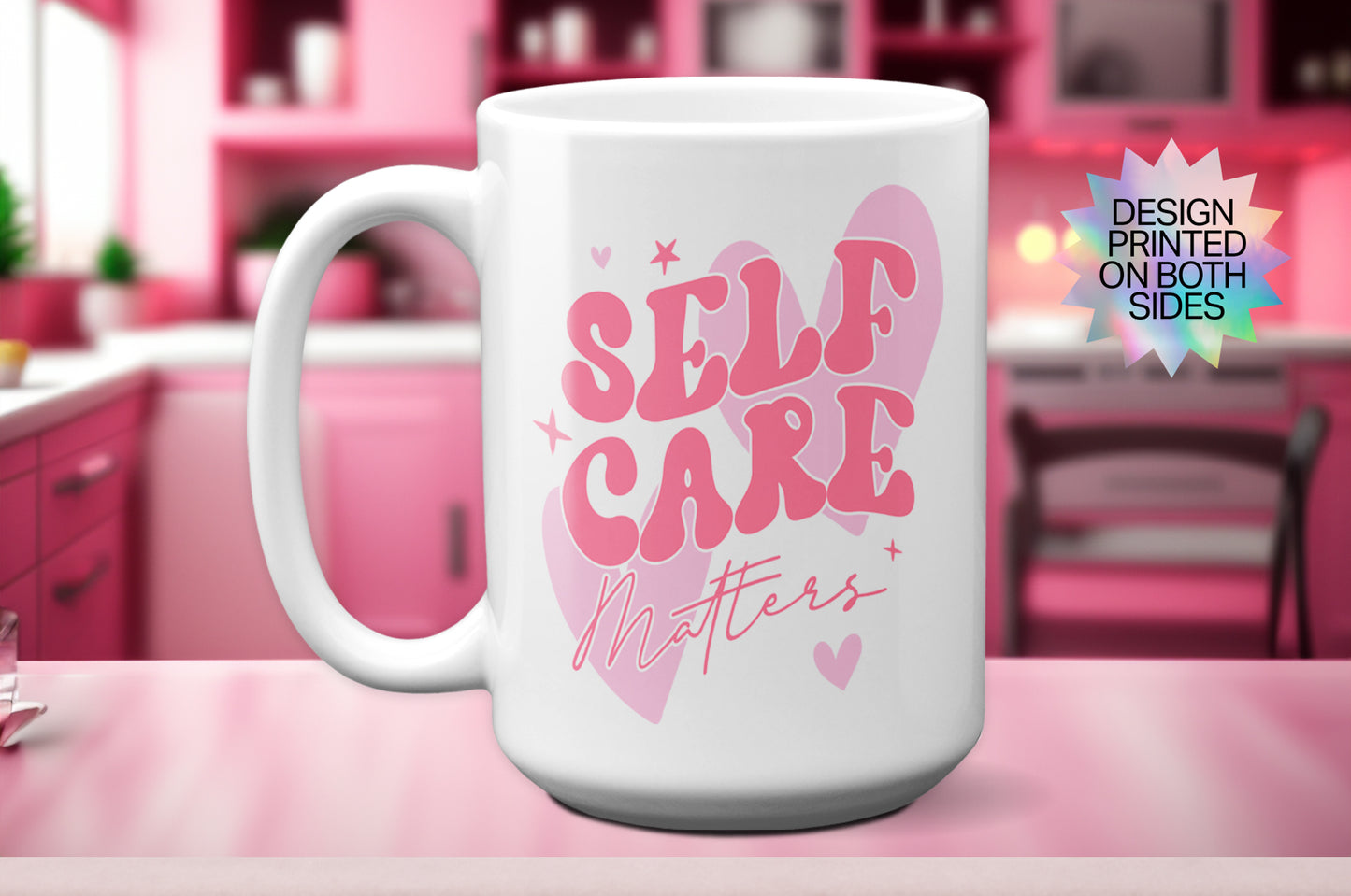 Inspirational "Self-Care Matters" Mug