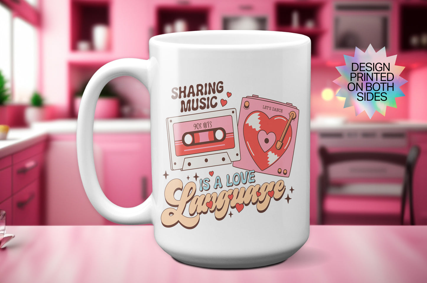 Music Lovers "Sharing Music is a Love Language" Mug