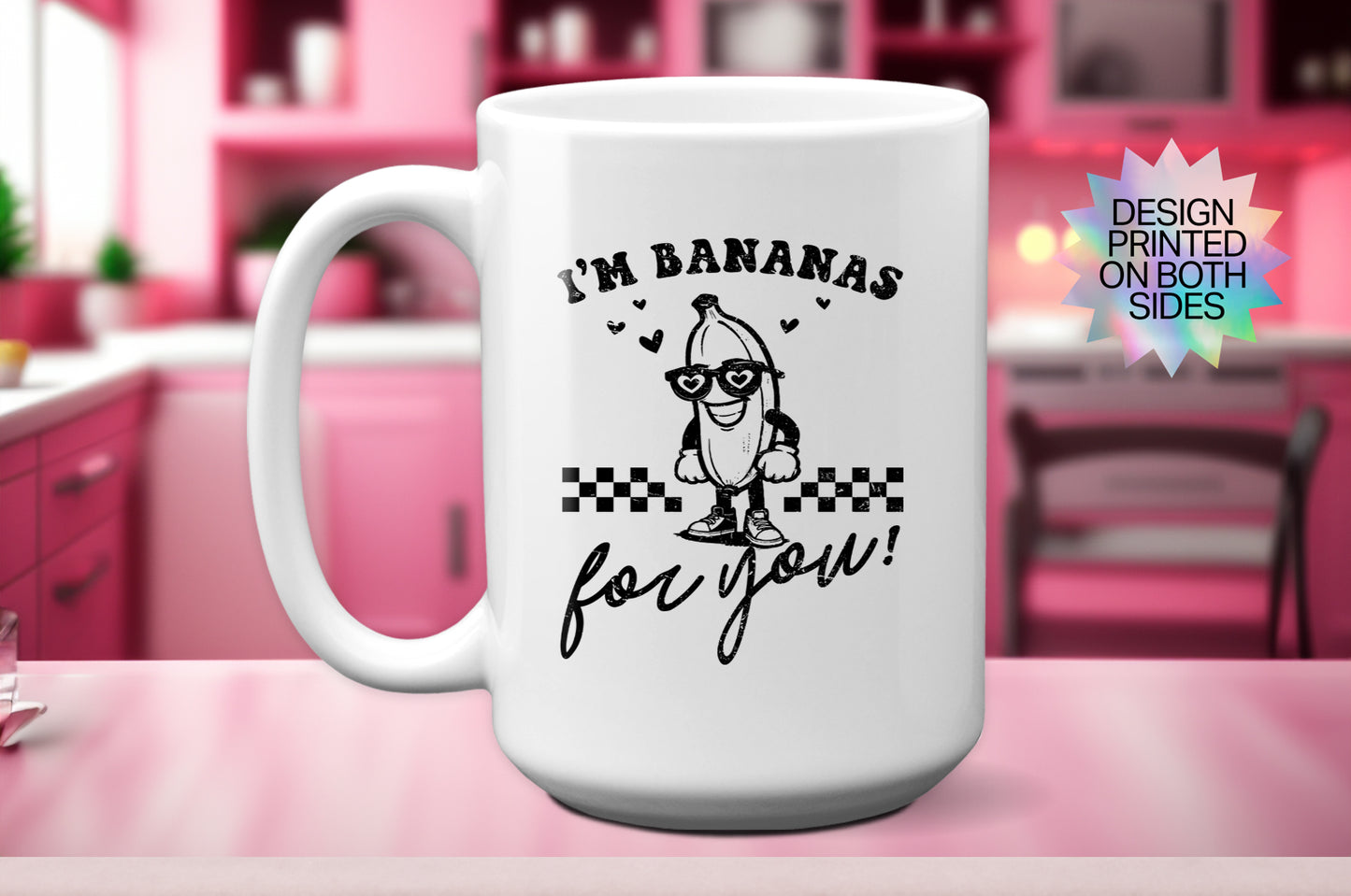 Fun "I’m Bananas for You" Valentine’s Day Mug