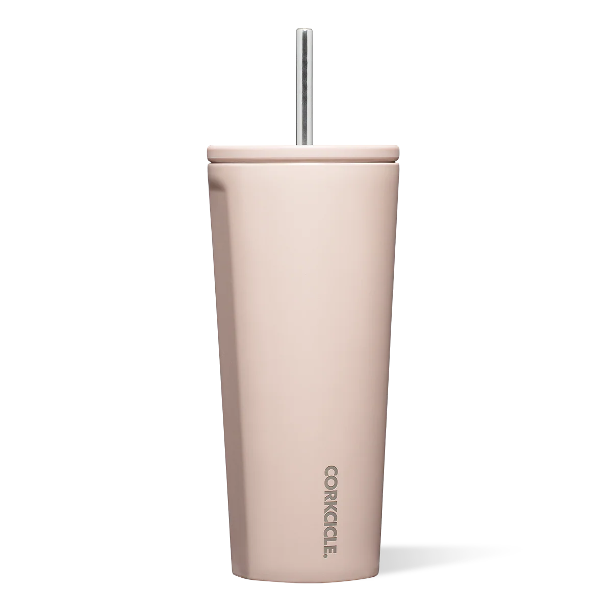 Laser Engraved Corkcicle 24 oz Cold Cup Tumbler with Straw