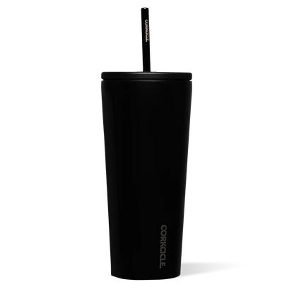 Laser Engraved Corkcicle 24 oz Cold Cup Tumbler with Straw