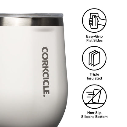 Laser Engraved Corkcicle 12 oz Stemless Tumbler