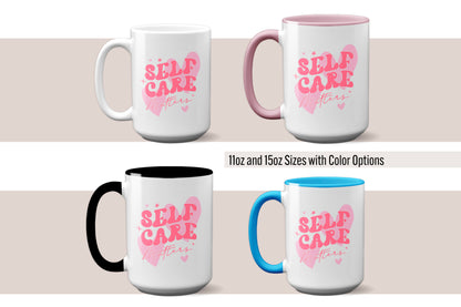 Inspirational "Self-Care Matters" Mug
