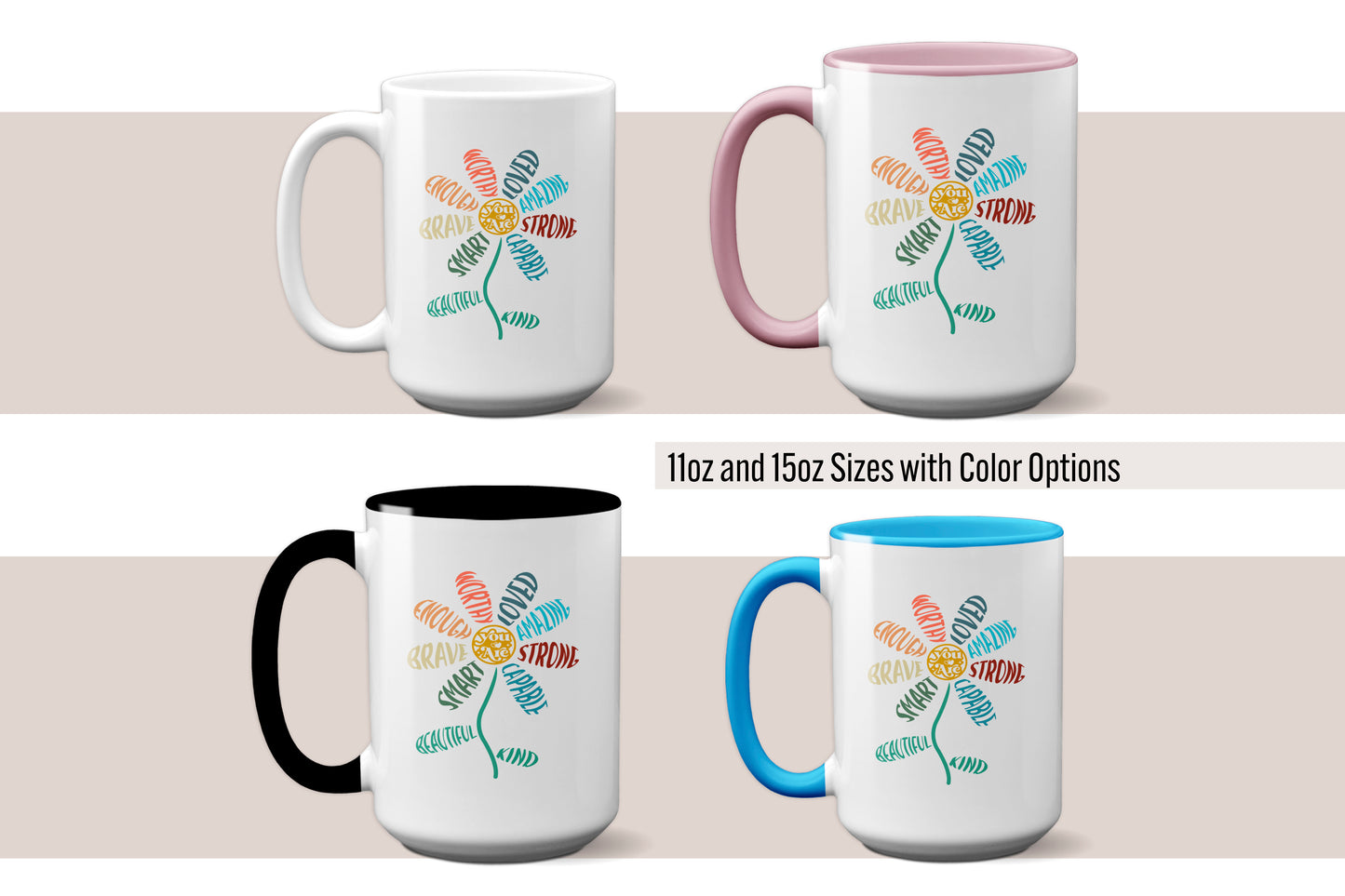 Inspirational "You Are Strong" Mug