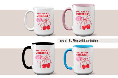 Fun "You Are My Cherry on Top" Valentine’s Day Mug