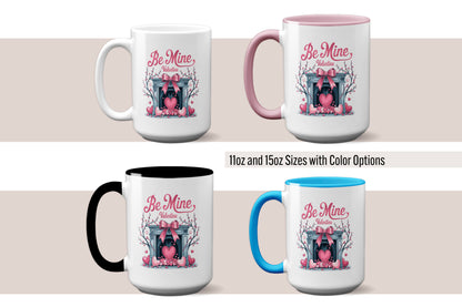 Fun "Be Mine Valentine - Cozy Fireplace Mug"