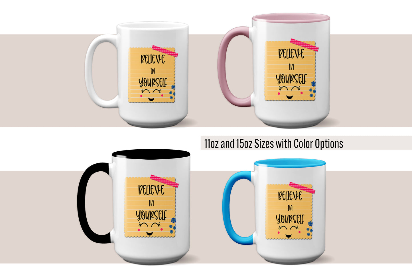 Cute "Believe in Yourself" Mug- A Unique Self-Love Gift