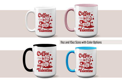 Cute "Coffee Is My Valentine" Voodoo Doll Mug