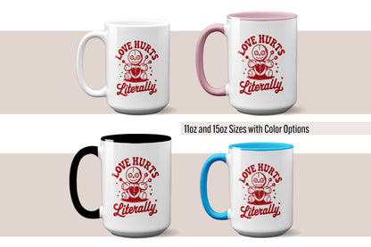 Fun "Love Hurts (Literally)" Voodoo Doll Valentine’s Day Mug