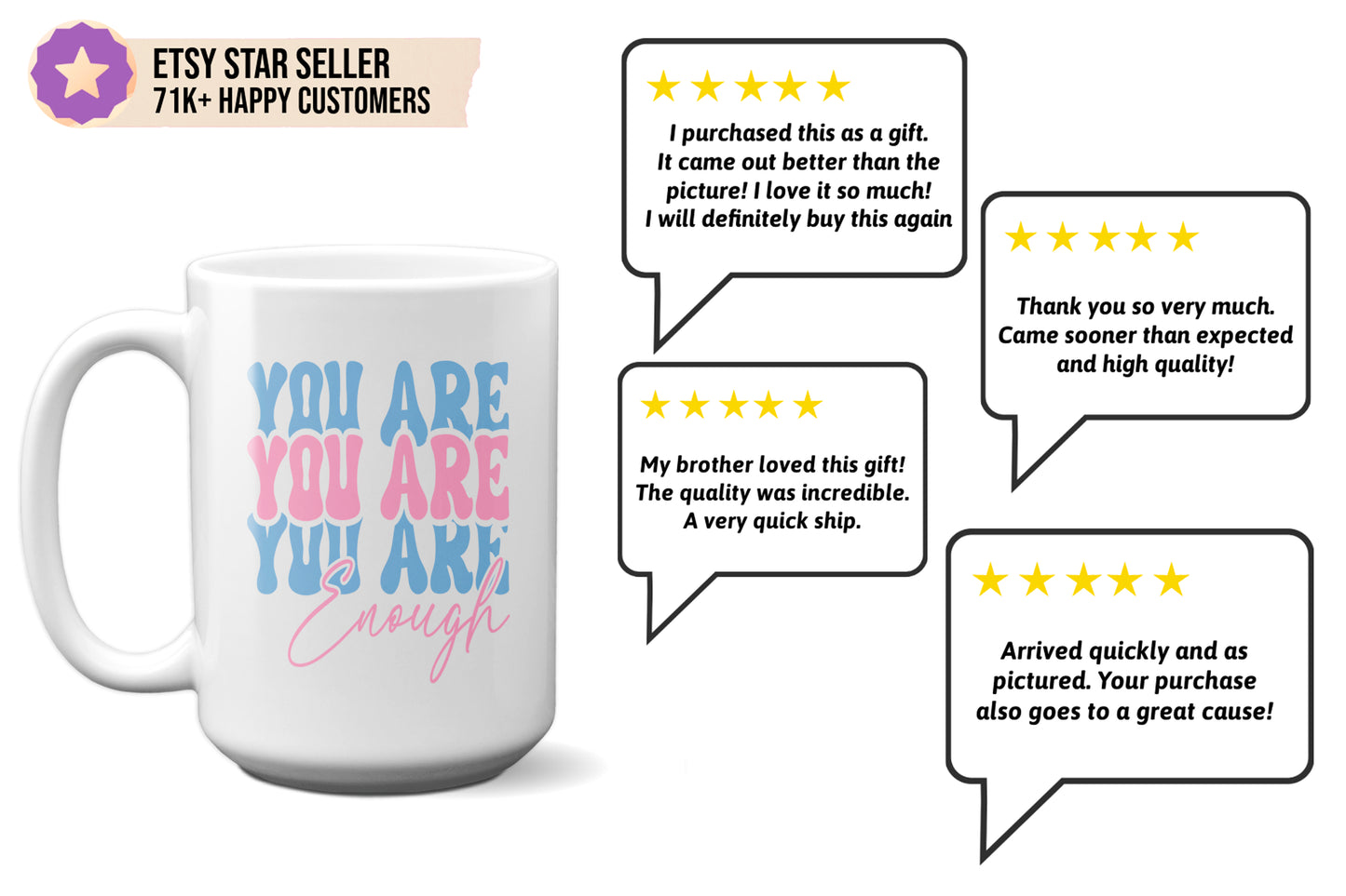 Must have "You Are Enough" Mug