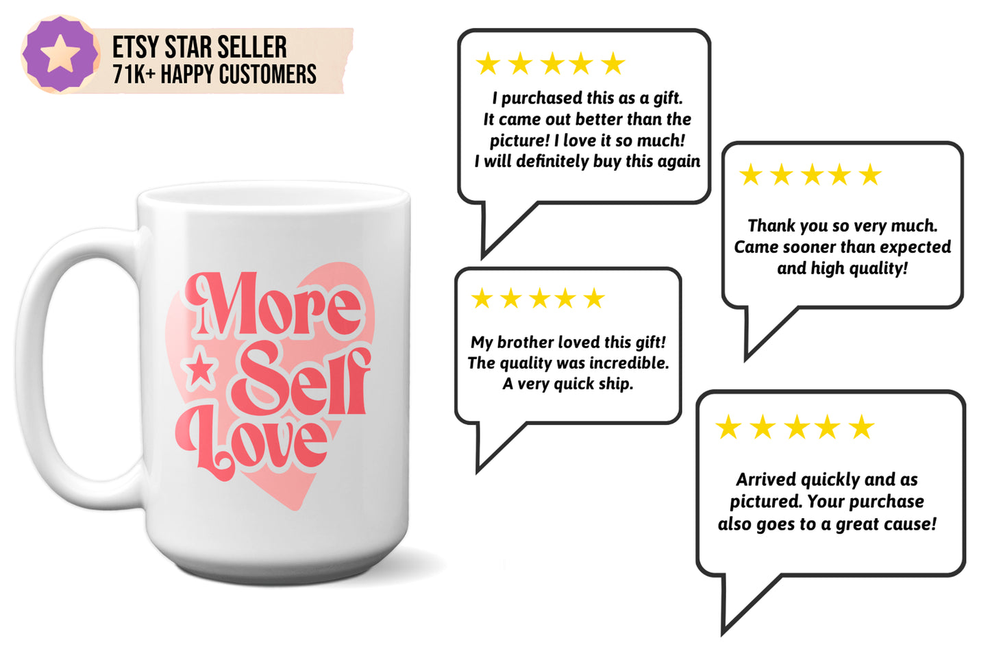 Fun "More Self-Love" Mug