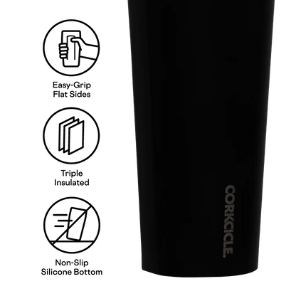 Laser Engraved Corkcicle 24 oz Cold Cup Tumbler with Straw