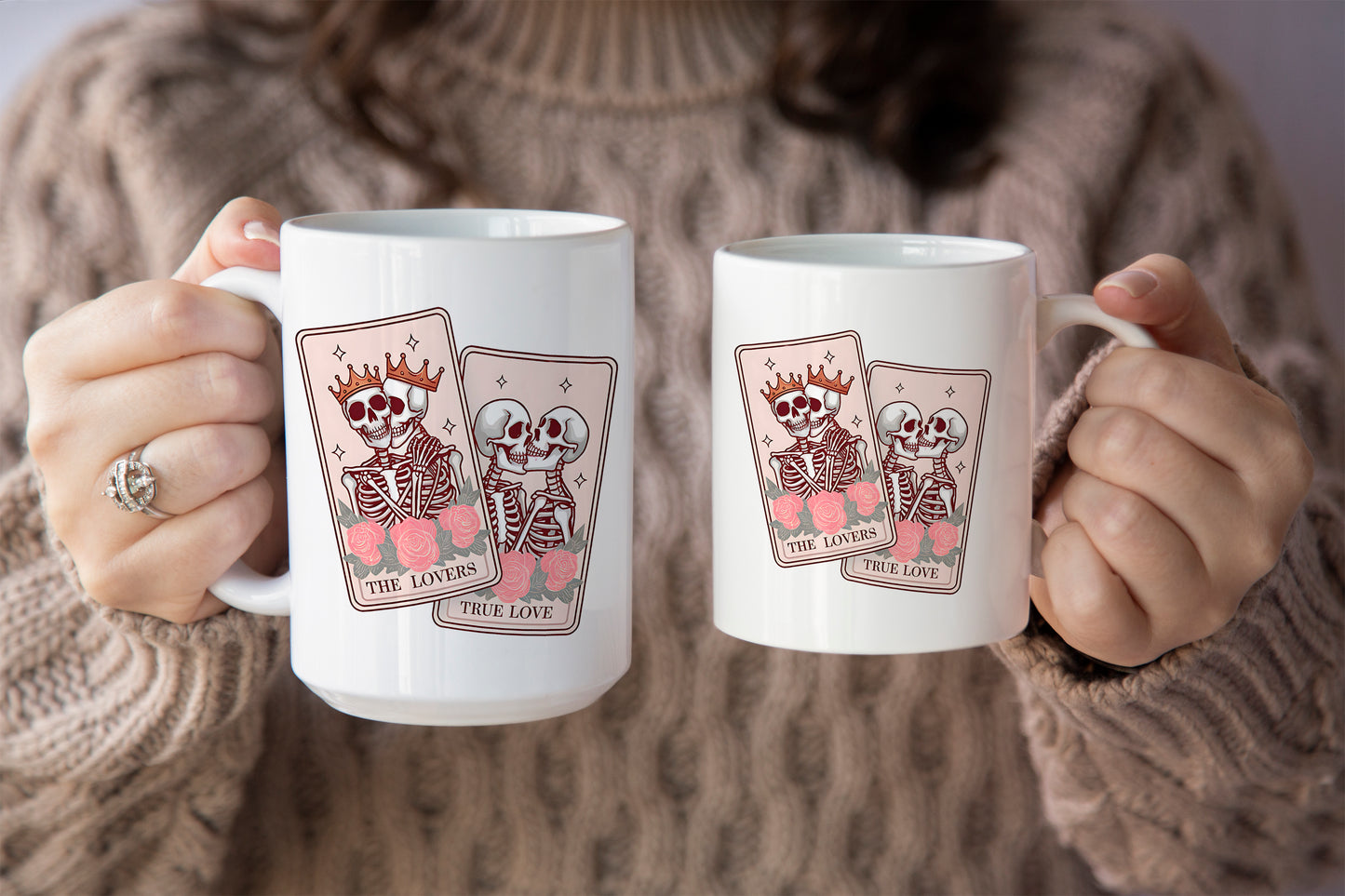 Fun "The Lovers & True Love Tarot" Cards Valentine’s Day Mug