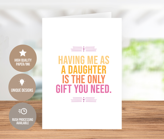 Funny Happy Mother's Day Card