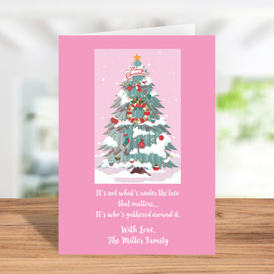 It's Not What's Under The Tree Custom Christmas Card