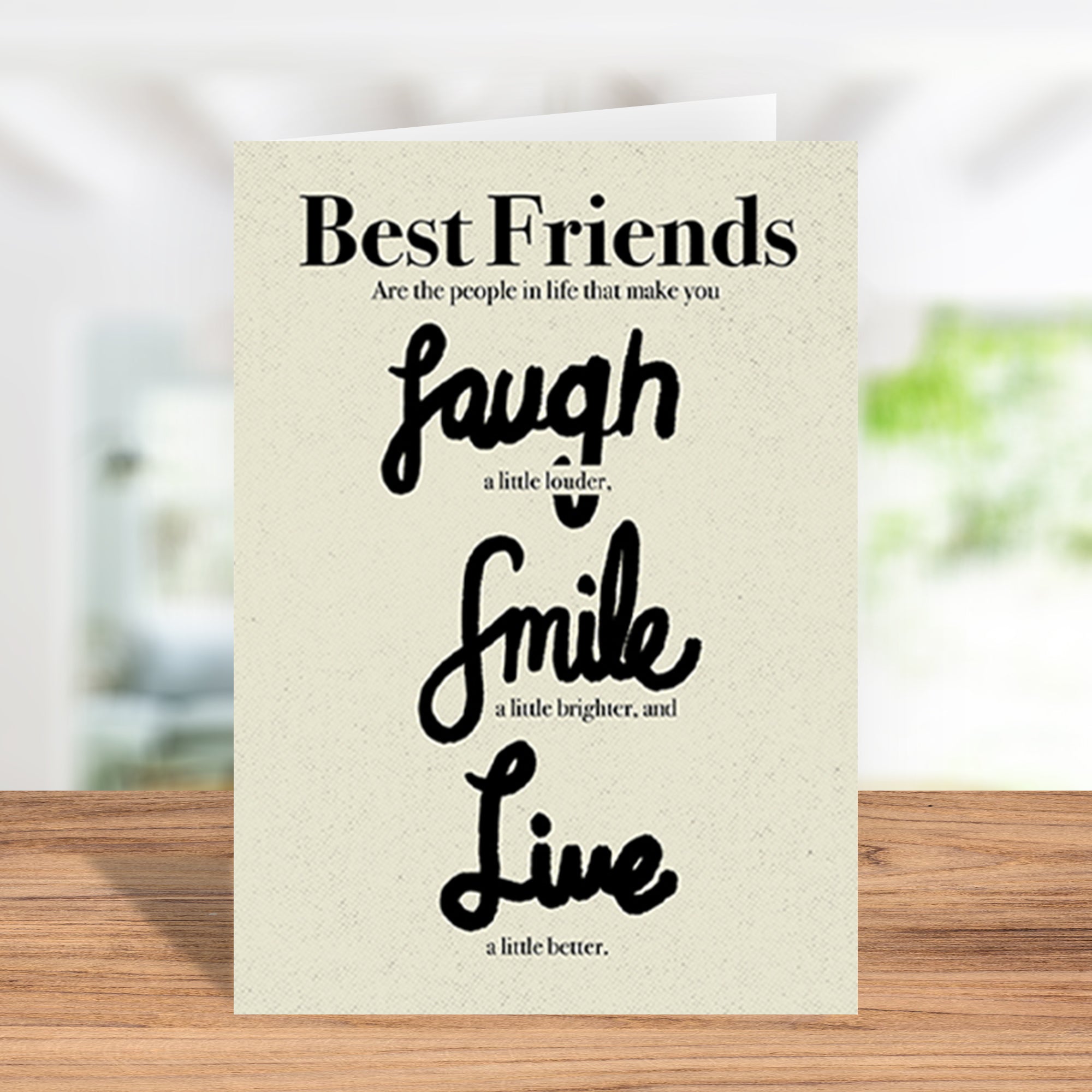 Best Friends Greeting Card – Cute & Thoughtful Gift