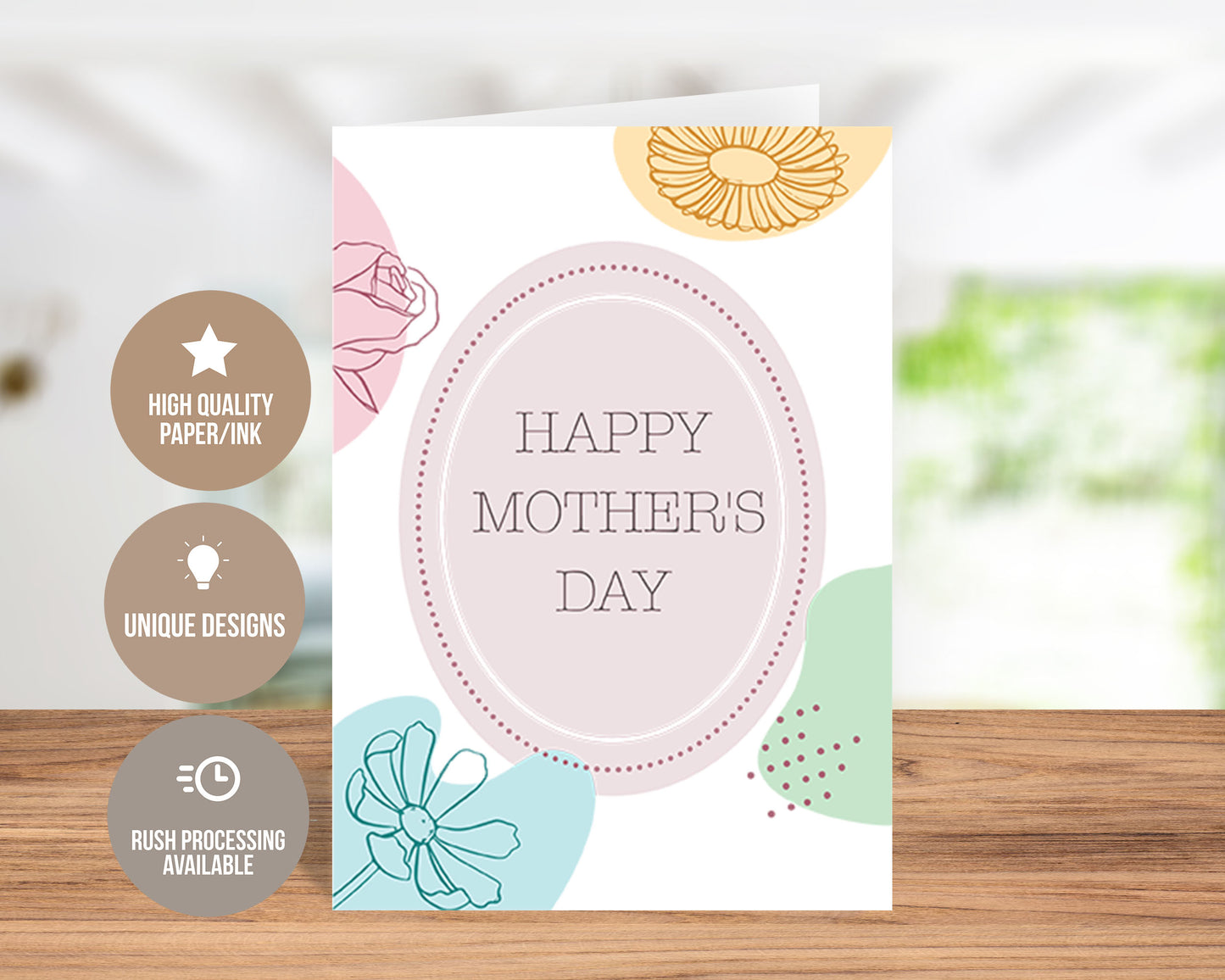 Beautiful Happy Mother's Day Greeting Card