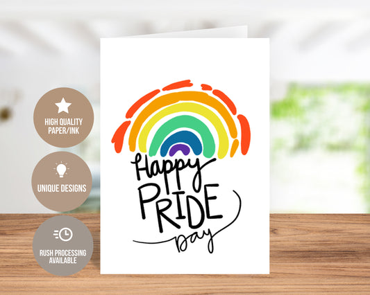 Happy Pride Day - Rainbow Greeting Card