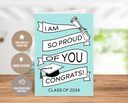 I Am Proud Of You Graduation Greeting Card