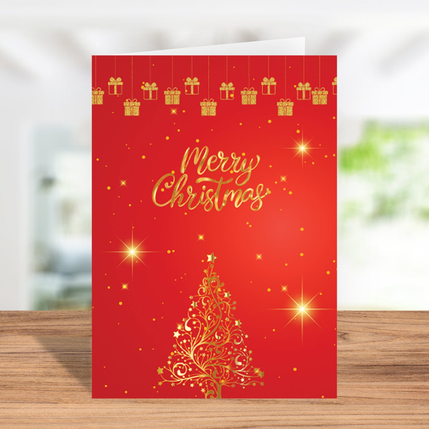 Beautiful Merry Christmas Greeting Card