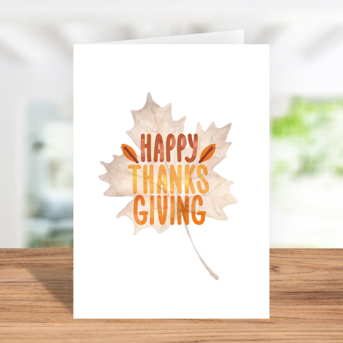 Simplistic "Happy Thanksgiving" Greeting Card